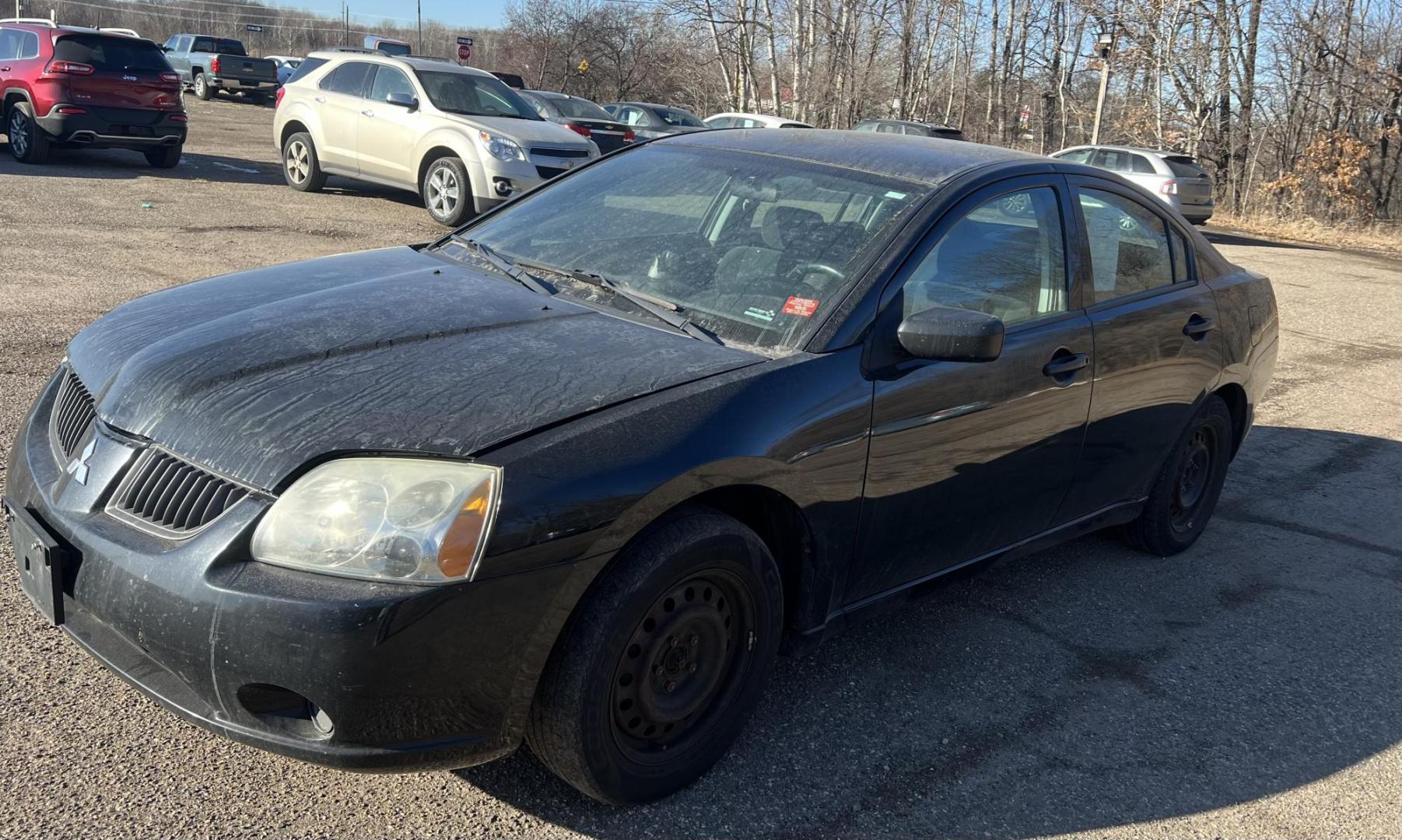 2006 Black Mitsubishi Galant DE (4A3AB26FX6E) with an 2.4L L4 SOHC 16V engine, 4-Speed Automatic Overdrive transmission, located at 17255 hwy 65 NE, Ham Lake, MN, 55304, 0.000000, 0.000000 - Photo#0