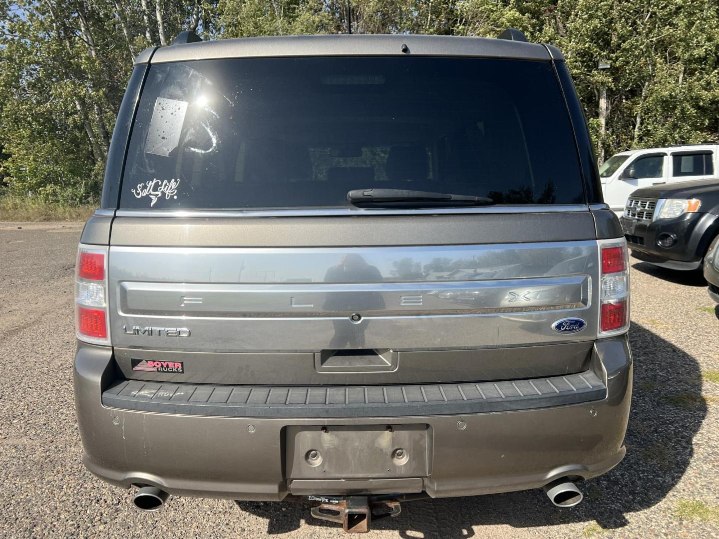 2014 Tan /Black Ford Flex Limited FWD (2FMGK5D89EB) with an 3.5L V6 DOHC 24V engine, 6-Speed Automatic Overdrive transmission, located at 17255 hwy 65 NE, Ham Lake, MN, 55304, 0.000000, 0.000000 - Photo#3