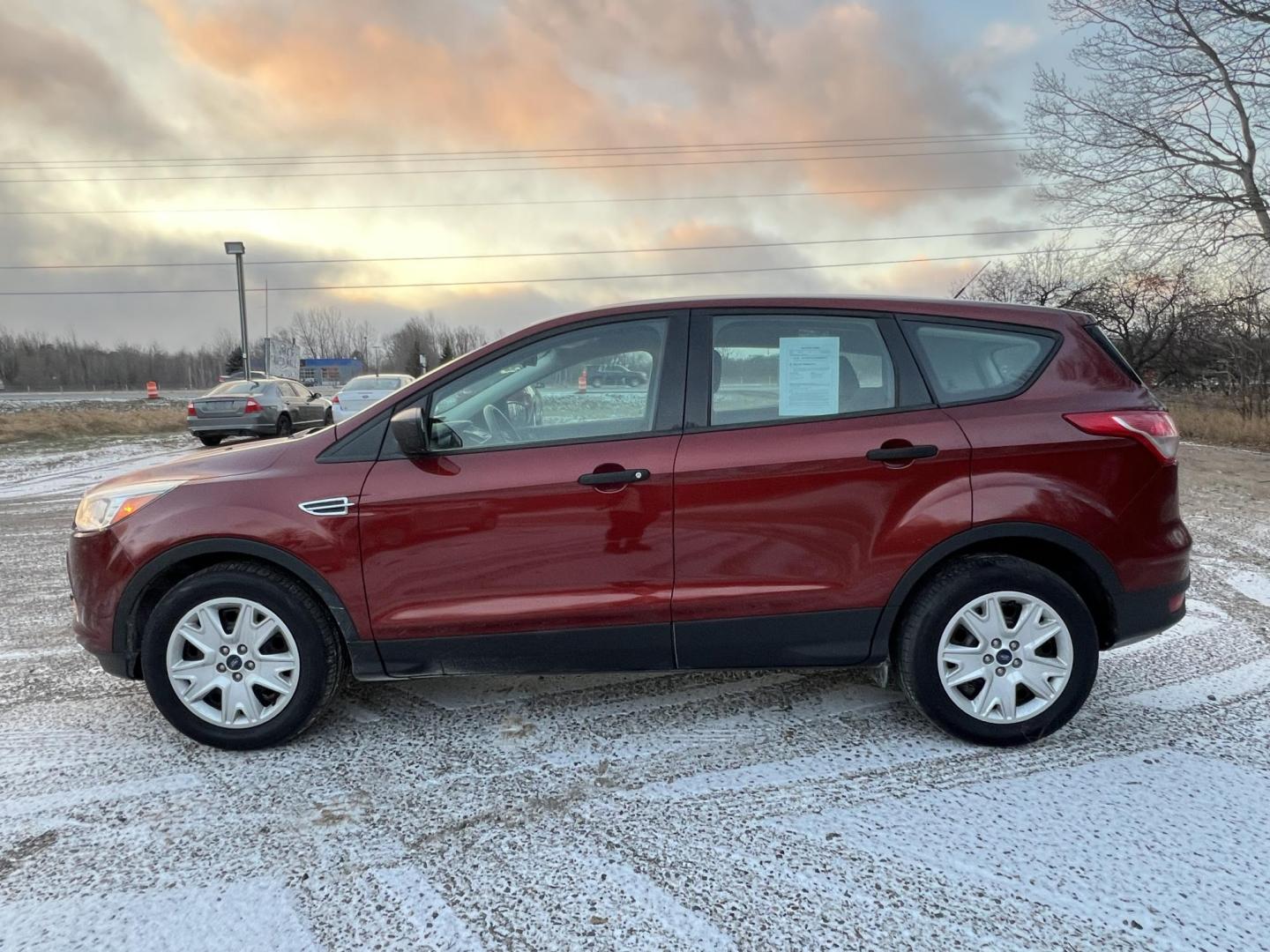 2014 Orange /Black Ford Escape S FWD (1FMCU0F79EU) with an 2.5L L4 DOHC 16V engine, 6-Speed Automatic transmission, located at 17255 hwy 65 NE, Ham Lake, MN, 55304, 0.000000, 0.000000 - Photo#1