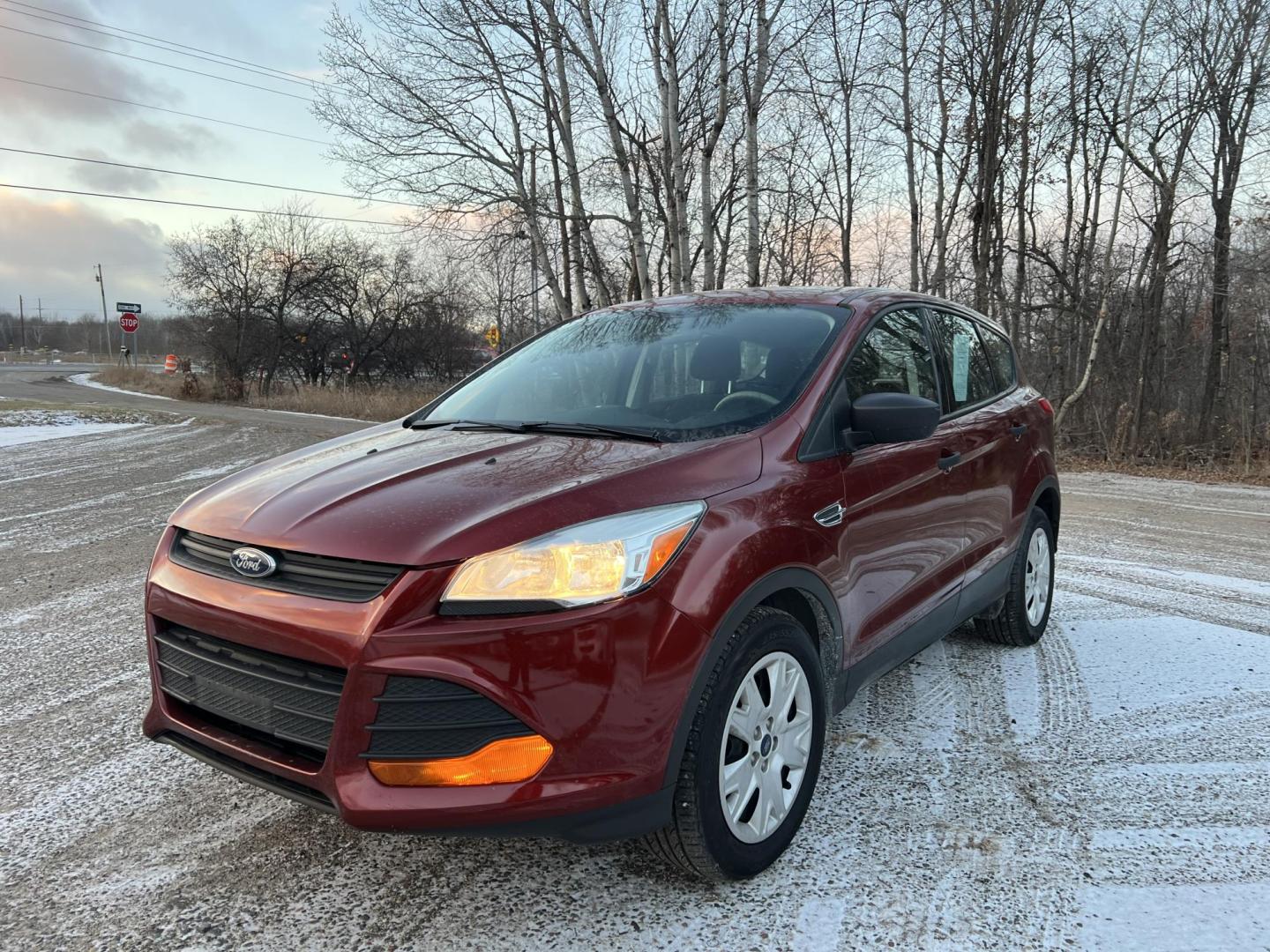 2014 Orange /Black Ford Escape S FWD (1FMCU0F79EU) with an 2.5L L4 DOHC 16V engine, 6-Speed Automatic transmission, located at 17255 hwy 65 NE, Ham Lake, MN, 55304, 0.000000, 0.000000 - Photo#0