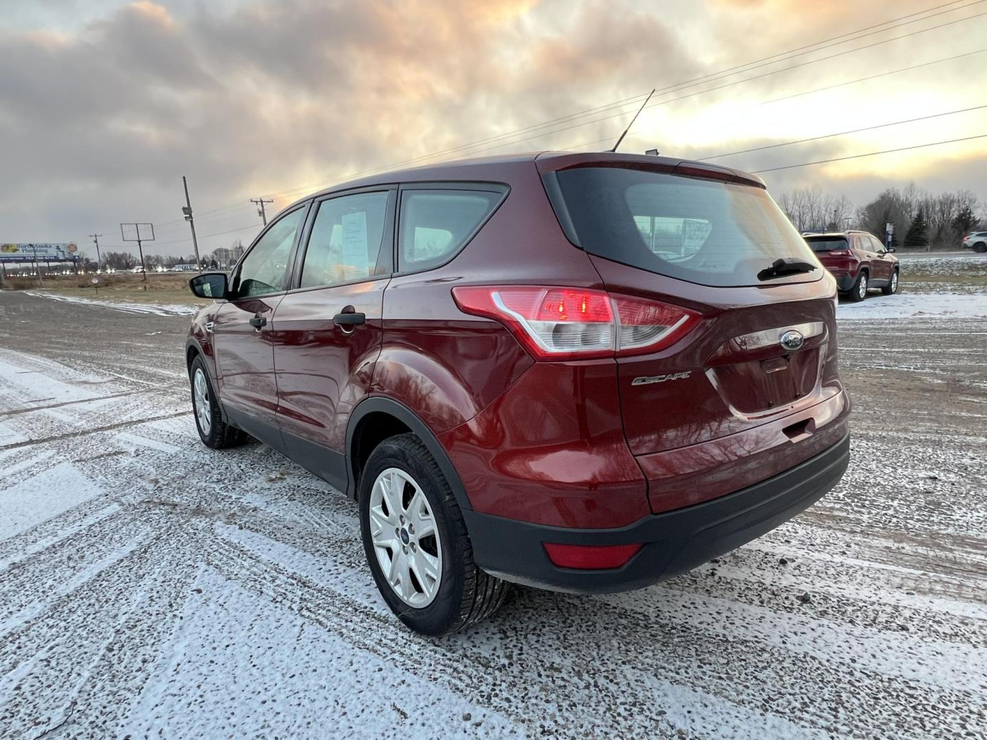 2014 Orange /Black Ford Escape S FWD (1FMCU0F79EU) with an 2.5L L4 DOHC 16V engine, 6-Speed Automatic transmission, located at 17255 hwy 65 NE, Ham Lake, MN, 55304, 0.000000, 0.000000 - Photo#2