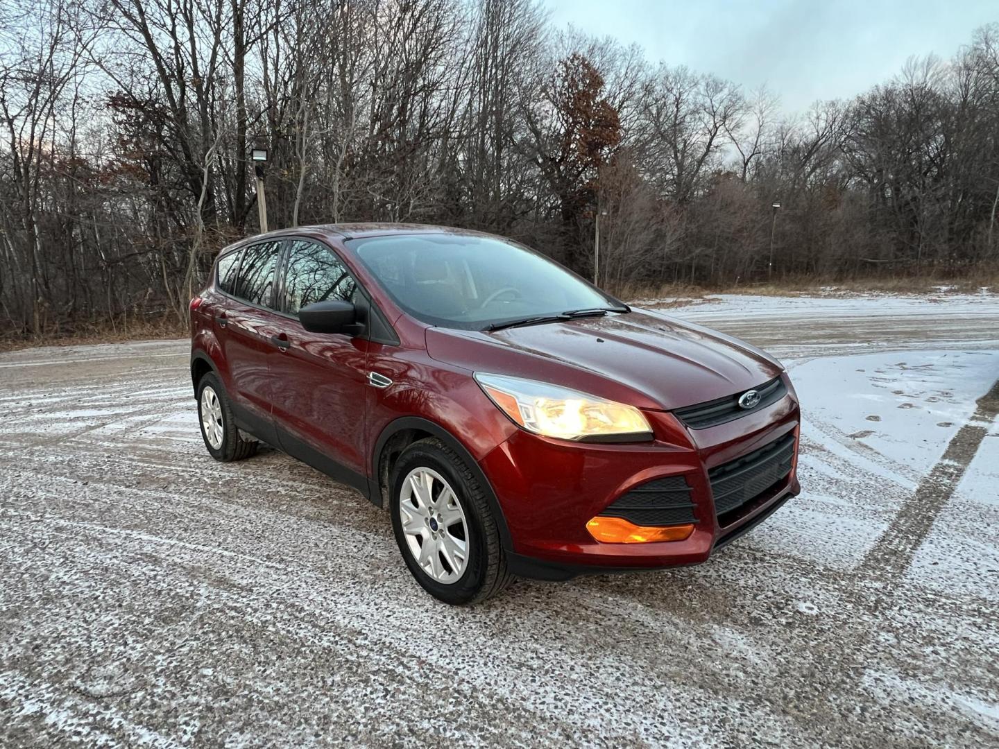 2014 Orange /Black Ford Escape S FWD (1FMCU0F79EU) with an 2.5L L4 DOHC 16V engine, 6-Speed Automatic transmission, located at 17255 hwy 65 NE, Ham Lake, MN, 55304, 0.000000, 0.000000 - Photo#6