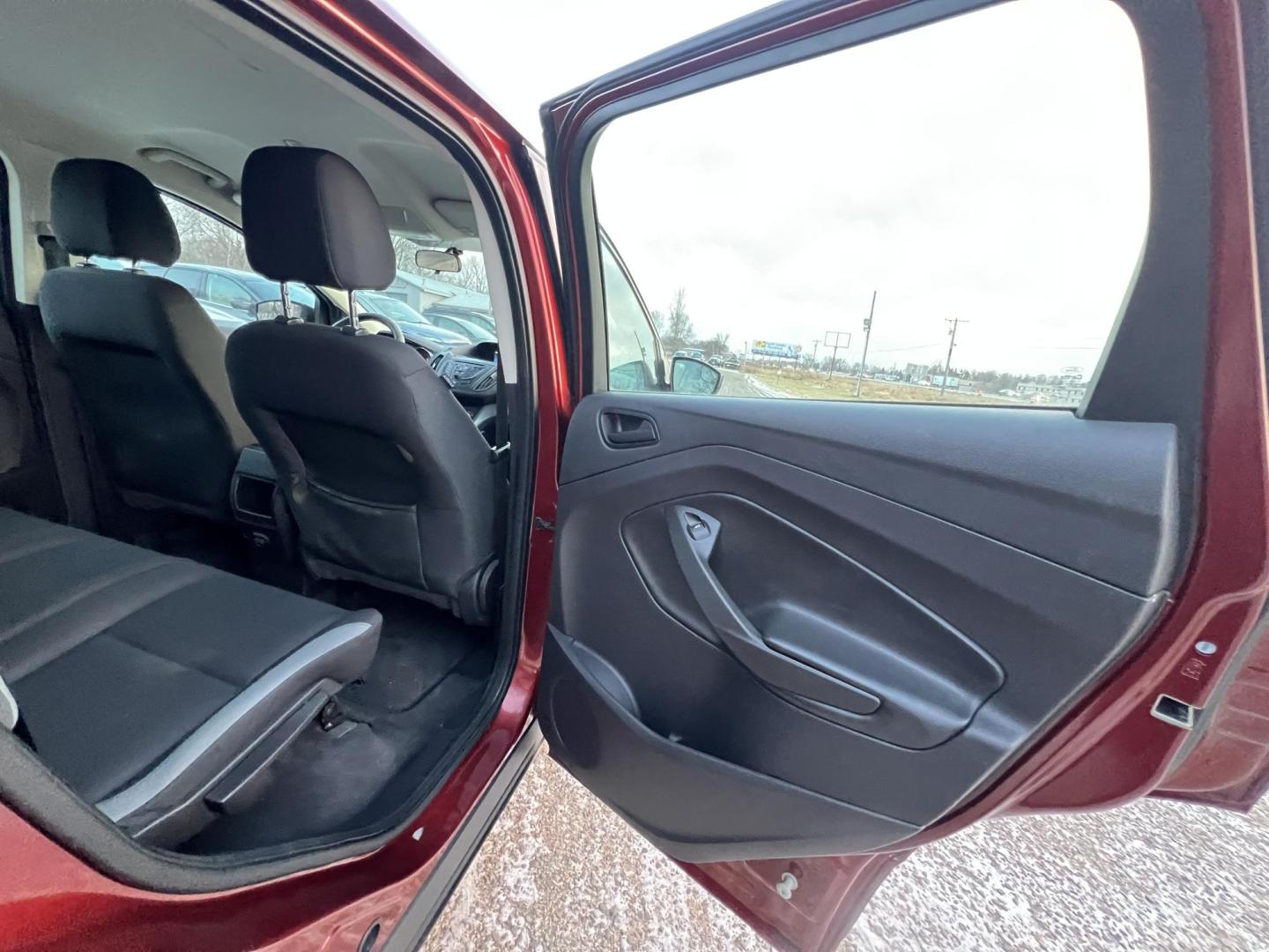 2014 Orange /Black Ford Escape S FWD (1FMCU0F79EU) with an 2.5L L4 DOHC 16V engine, 6-Speed Automatic transmission, located at 17255 hwy 65 NE, Ham Lake, MN, 55304, 0.000000, 0.000000 - Photo#12