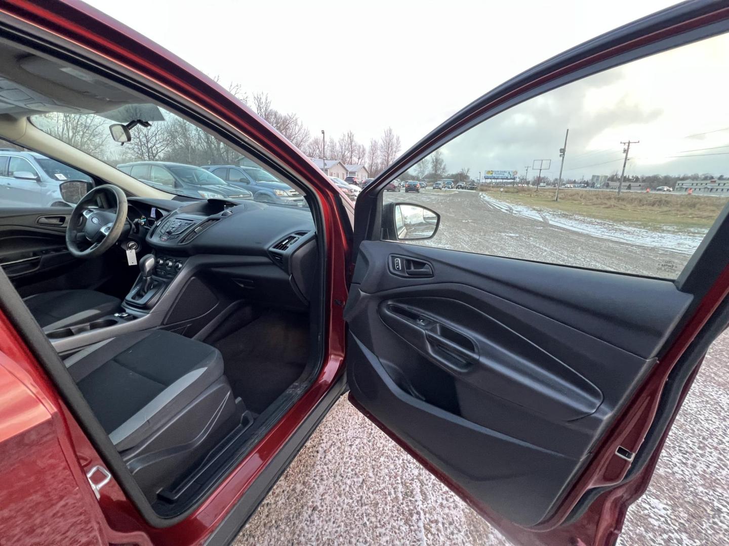 2014 Orange /Black Ford Escape S FWD (1FMCU0F79EU) with an 2.5L L4 DOHC 16V engine, 6-Speed Automatic transmission, located at 17255 hwy 65 NE, Ham Lake, MN, 55304, 0.000000, 0.000000 - Photo#14